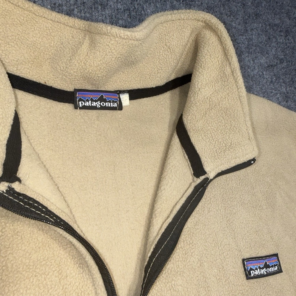 Patagonia Beige quarter-zip fleece pullover Size Medium - Picture 5 of 7